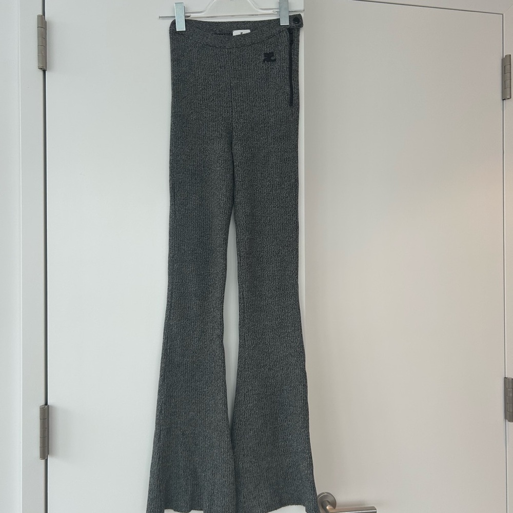 Courreges Grey Knit Trousers